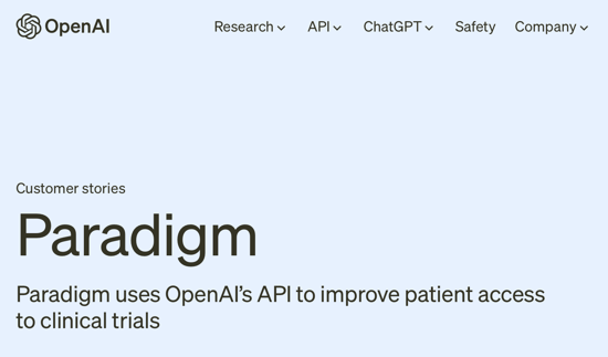 OpenAI Paradigm